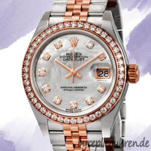 Rolex Datejust m279381rbr-0013 28mm Damen Silberton