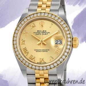 Rolex Datejust 28mm Damen m279383rbr-0009 Diamond Bezel