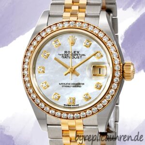 Rolex Datejust m279383rbr-0019 28mm Damen Zifferblatt aus Perlmutt Automatisch