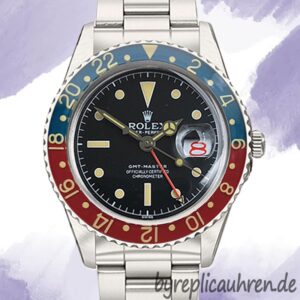 Rolex GMT-Master 40mm 6542 Herren Automatisch Schwarzes Zifferblatt