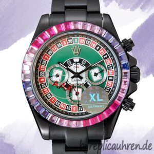 Rolex Daytona DIW 40mm Herren Grünes Zifferblatt Schwarzton