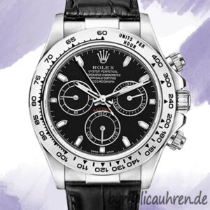 Rolex Daytona Herren 116519 40mm Silberton Lederriemen