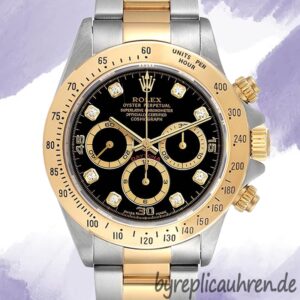 Rolex Daytona Herren 116523 40mm Schwarzes Zifferblatt Austernarmband