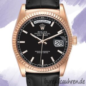Rolex Day-Date Herren 36mm 118135 Lederriemen Automatisch