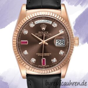 Rolex Day-Date 118135-0085 36mm Herren Lederriemen