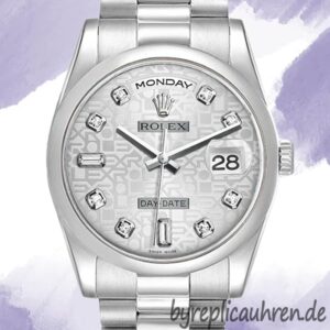 Rolex Day-Date 118206 36mm Herren Silberton