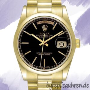 Rolex Day-Date 36mm Herren 118208 Goldton Stainless Steel