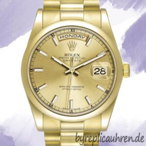 Rolex Day-Date 118208-0062 Herren 36mm Goldton