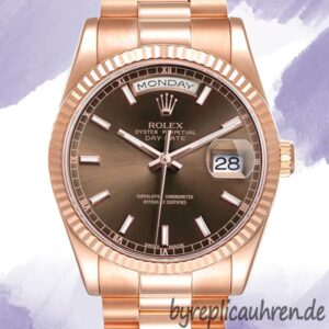 Rolex Day-Date Herren 118235 36mm Stainless Steel Roségoldfarben