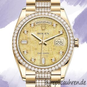 Rolex Day-Date 36mm m118348-0090 Herren Automatisch Goldton