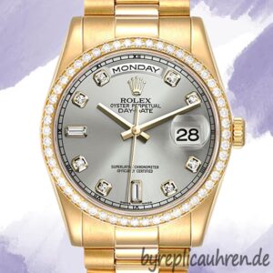 Rolex Day-Date 36mm m118348-0077 Herren Goldton