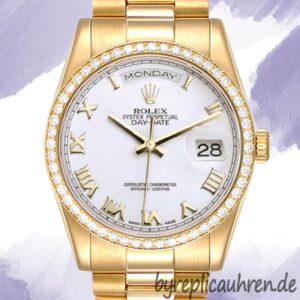 Rolex Day-Date m118348-0150 Herren 36mm Goldton