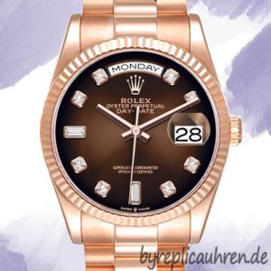 Rolex Day-Date m128235-0037 36mm Herren Braunes Zifferblatt