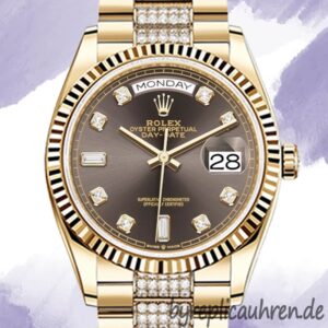 Rolex Day-Date 36mm Herren m128238-0024 Stainless Steel