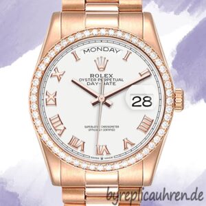 Rolex Day-Date m128345rbr-0054 Herren 36mm Roségoldfarben