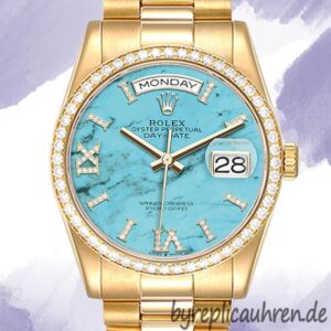 Rolex Day-Date 36mm Herren m128348rbr-0037 Automatisch Goldton