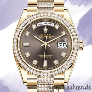 Rolex Day-Date Herren m128348rbr-0007 36mm Diamond Bezel