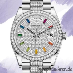 Rolex Day-Date 36mm m128349rbr-0012 Herren Diamond Bezel Automatisch