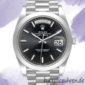 Rolex Day-Date 40mm Herren m228206-0031 Schwarzes Zifferblatt Automatisch