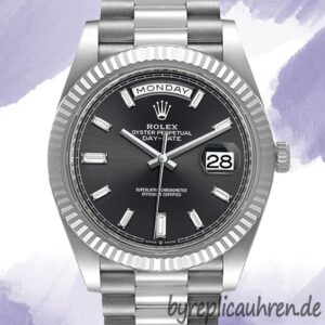 Rolex Day-Date m228236-0004 Herren 40mm Schwarzes Zifferblatt