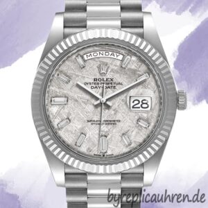 Rolex Day-Date Herren 40mm m228236-0011 Meteoritenzifferblatt Präsidentenarmband