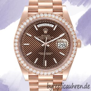 Rolex Day-Date 40mm Herren m228345rbr-0005 Braunes Zifferblatt