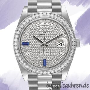 Rolex Day-Date Herren 40mm m228349rbr-0036 Zifferblatt mit Diamantpavé