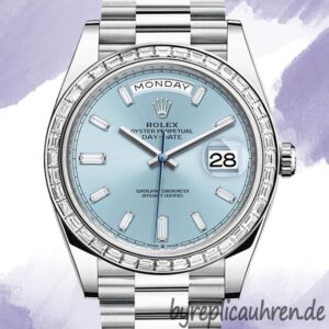 Rolex Day-Date Herren m228396tbr-0002 40mm Präsidentenarmband Diamond Bezel
