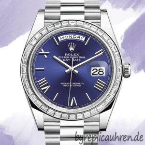 Rolex Day-Date 40mm m228396tbr-0026 Herren Silberton