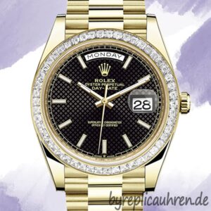 Rolex Day-Date 40mm m228398tbr-0004 Herren Diamond Bezel