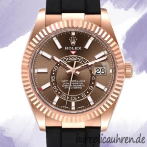Rolex Sky-Dweller m326235-0005 Herren 42mm Braunes Zifferblatt Stainless Steel