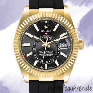 Rolex Sky-Dweller 42mm m326238-0009 Herren Gummiband Stainless Steel