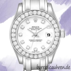Rolex Pearlmaster 29mm 80299 Damen Armband Silberton
