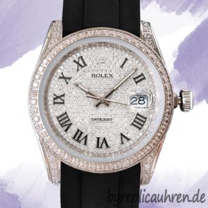 Rolex Datejust Herren 116200 40mm Zifferblatt mit Diamantpavé