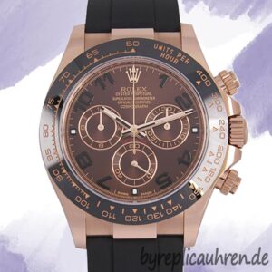 Rolex Daytona Herren 40mm 116515 Gummiband Roségoldfarben
