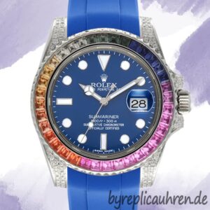 Rolex Submariner 40mm 116610 Herren Diamond Bezel Silberton