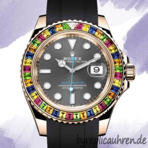 Rolex Yacht-Master 116695 40mm Herren Gummiband Graues Zifferblatt