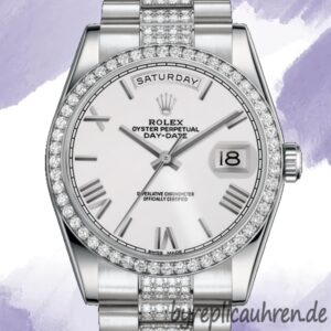 Rolex Day-Date 36mm 118346 Herren Silberton