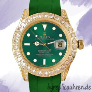 Rolex Submariner 40mm Herren 16613 Gummiband