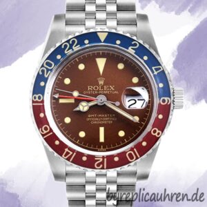 Rolex GMT-Master 6542 Herren 40mm Braunes Zifferblatt Stainless Steel
