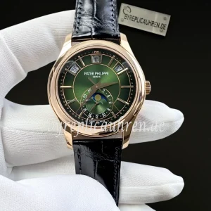 Replica Patek Philippe Complications 5205R-011 – Jahreskalender mit olivgrünem Zifferblatt