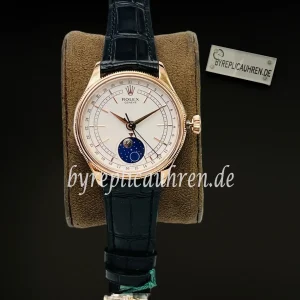 Replica Rolex Cellini 50535 – Elegante Dresswatch mit Mondphase & Zeigerdatum 39 mm