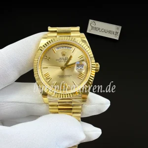 Replica Rolex Day-Date 228238 – Champagner Zifferblatt, 40 mm, Goldoptik, Schweizer Automatik