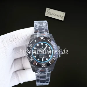 Replica Deepsea Style Uhr 40 mm – Schwarze PVD Taucheruhr mit Automatikwerk & Keramiklünette