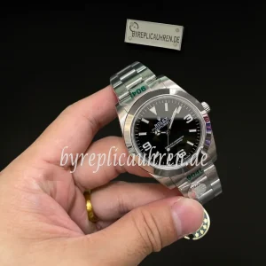 Replica Rolex Explorer 214270 Style Uhr 39mm – Schwarzes Zifferblatt, Automatik, 904L Edelstahl