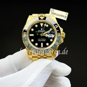 Rolex GMT-Master II 126718GRNR Replica – Goldfarbene GMT-Uhr mit Keramiklünette