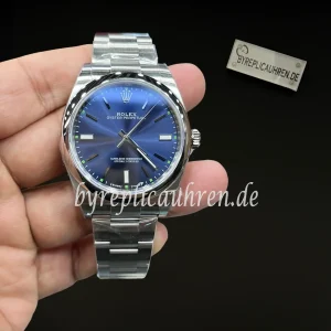 Replica Rolex Oyster Perpetual Date 114300 – 39mm Blue Sunburst Dial, Automatic Swiss Movement
