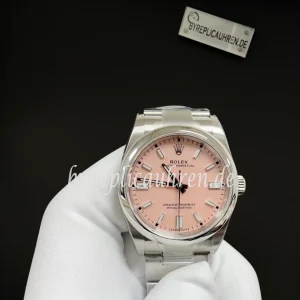 Replica Oyster Perpetual 36 Candy Pink – Automatik Uhr aus Edelstahl im klassischen Design