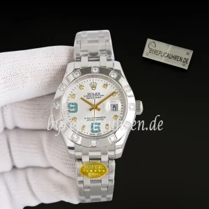 Rolex Pearlmaster-inspirierte Replica Uhr 40 mm – Edelstahl 904L, Automatik, Diamantlünette