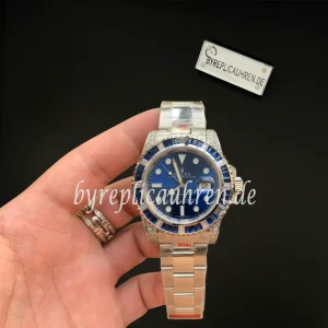 Replica Submariner Style Uhr 40mm – Blaues Zifferblatt mit Automatikwerk